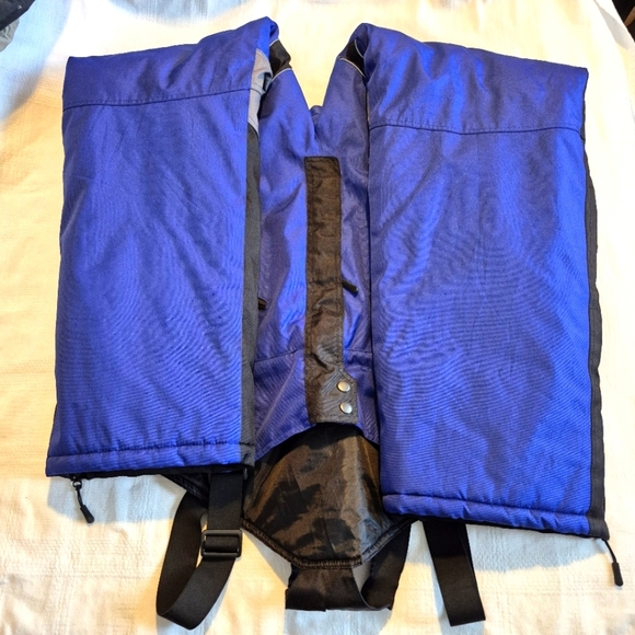 Mossi men's size 2X Large blue & black insulated warm bib snow pants EUC - Picture 11 of 13